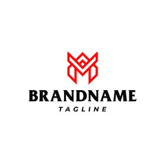 Modern Letter M Monogram Logo