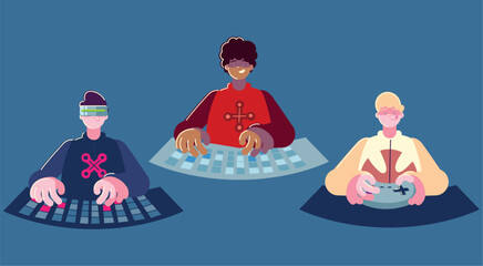 gamers young boys © djvstock