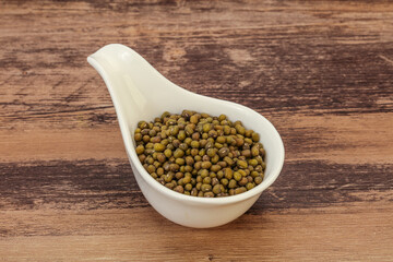 Vegetarian cuisine - dry green lentil