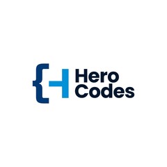 h letter mark code logo vector icon illustration