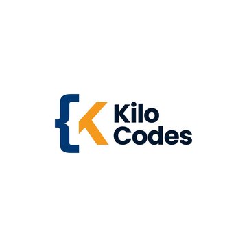 k letter mark code logo vector icon illustration