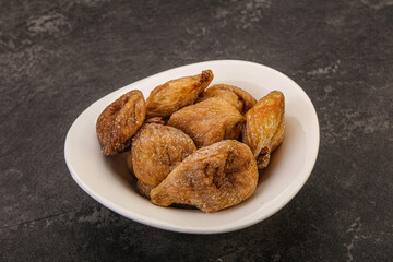 Dry sweet fig fruit heap