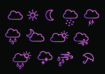 Weather icons