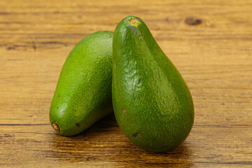Two ripe exotic avocado vegetable