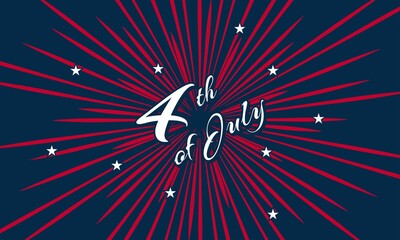 4th of July Independence Day Background Design.