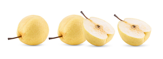 pear fruit isolated on white