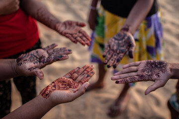 hands of children