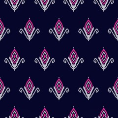 seamless pattern Ikat pattern motif aztec textile fabric tribal ethnic mandalas native boho bohemian