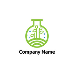 Lab Farm Logo vector concept, icon, element, and template for company