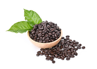 coffee beans  isolated on white background