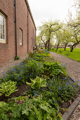 The garden of the Hofje Van Aerden in Leerdam.