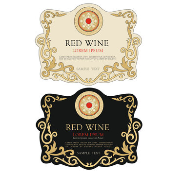 WINE LABEL ITALIAN DRINKS, DECORATIVE STICKER FOR SPARKLING WINE PROSECCO