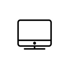 Vector illustration of pc monitor icon