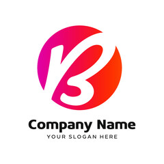 Premium Vector letter B Logo in two color variations. company branding Logotype design . Elegant identity design