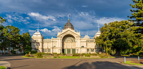 Melbourne, Australia-April 2021: Royal Exhibition Building in the afternoon