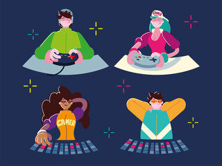 female male gamers © djvstock