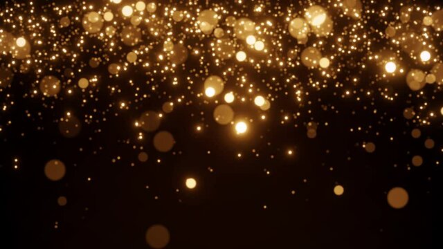 gold glitter lights celebration backdrop video