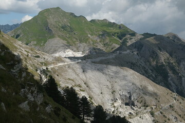 Fototapeta na wymiar Monte Sagro in the Apuan Alps..