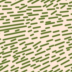 abstract pattern of broken straight lines with a combination of green and brown. Suitable for clothing design