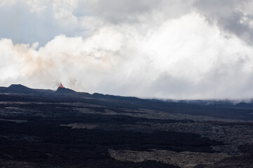 Eruption volcanique du Piton de la Fournaise à la Réunion