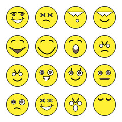 Pack of Emotion Characters Icons 