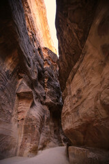 The Siq of Petra with its beautiful rocks