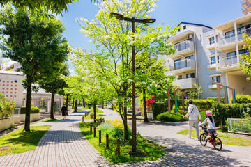 Obraz premium 閑静な住宅街