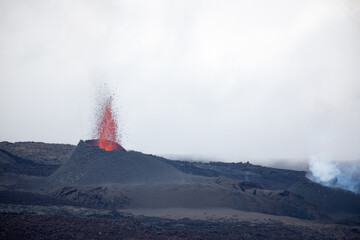 Eruption volcanique du Piton de la Fournaise à la Réunion
