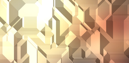 Polygonal background. Colorful wallpaper with geometric design. Digital 3d illustration.