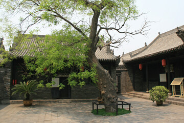 ancient pavilions in pingyao (china)