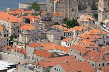 Fototapeta na wymiar Vista del centro histórico de Dubrovnik en Croacia