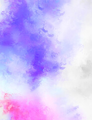 Abstract background of colorful brush strokes. Brushed vibrant wallpaper. Painted artistic creation. Unique and creative illustration.