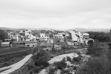 Atzeneta del Maestrat, Castellon province, Valencian Community, Spain. Overview of the traditional and typical spanish village.