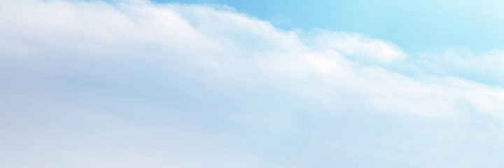 Blue sky with white cloud. The summer heaven is colorful clearing day Good weather and beautiful nature in the morning.