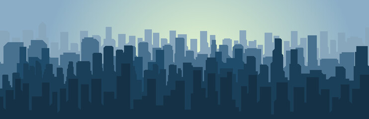 Simple city silhouette