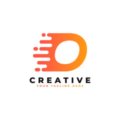 Initial Letter O Fast Speed Logo. Alphabet Suitable for Fast, Power, Flash, Identity, Moving and Speed.