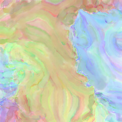 Watercolor abstract painting with pastel colors. Soft color painted illustration of calming composition for poster, wall art, banner, card, book cover or packaging. Modern brush strokes painting.