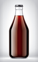 Glass Bottle on background. 