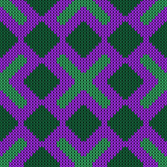 Knitted texture seamless pattern. Vector illustration