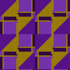 Vector seamless pattern knitting craft needles