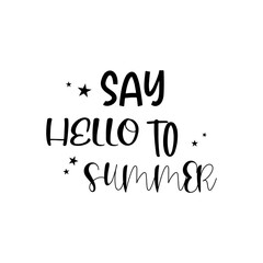 say hello to summer quote lettering inspiration ornament