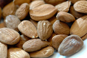 Sicilian almonds are a typical product of Sicily sold in markets throughout the region