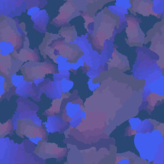 UFO camouflage of various shades of violet and blue colors