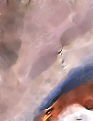 Rough brushstrokes on abstract background. Brush painting. Color strokes of paint. Unique wall art. Modern art on canvas. Colorful contemporary artwork.