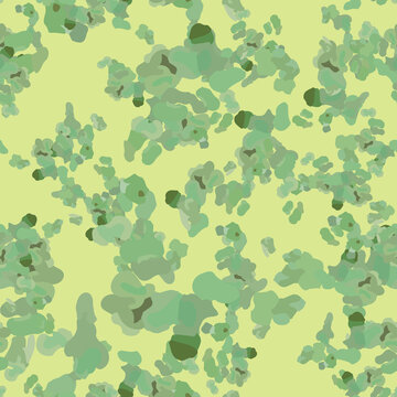Field camouflage of various shades of green and yellow colors