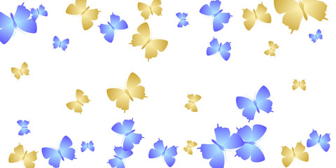 Romantic bright butterflies abstract vector background. Summer cute moths. Fancy butterflies abstract children wallpaper. Tender wings insects graphic design. Fragile beings.