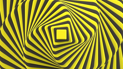 3d render background wallpaper yellow swirling pattern composition black and yellow light