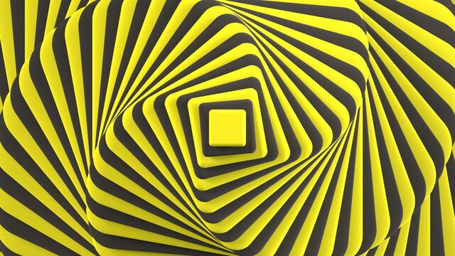 3d render background wallpaper yellow swirling pattern composition black and yellow light