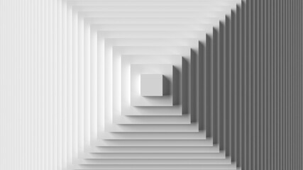 3d render abstract background wallpaper composition frame repeating pattern white
