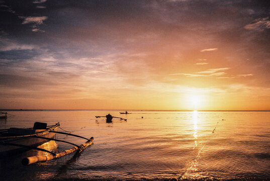 sunset on the beach